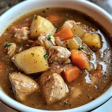 Grandmas Chicken Stew taken with iphone 15 pro max --iw 2 --ar 4:5 --v 6.1 --raw