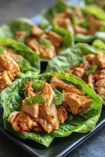 Instant Pot Chicken Lettuce Wraps taken with iphone 15 pro max --iw 2 --ar 4:5 --v 6.1 --raw