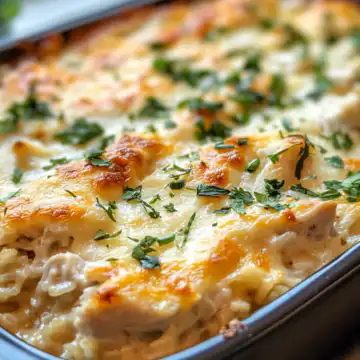 Lazy Day Creamy Chicken and Rice Dinner Casserole taken with iphone 15 pro max --iw 2 --ar 4:5 --v 6.1 --raw