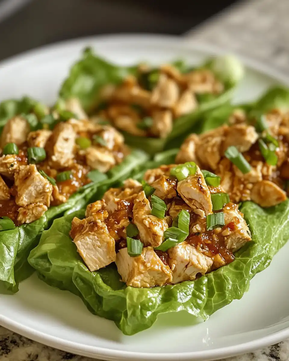 Ingredients for peanut chicken lettuce wraps laid out on a kitchen counter