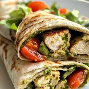 Pesto Chicken Wraps taken with iphone 15 pro max --iw 2 --ar 4:5 --v 6.1 --raw