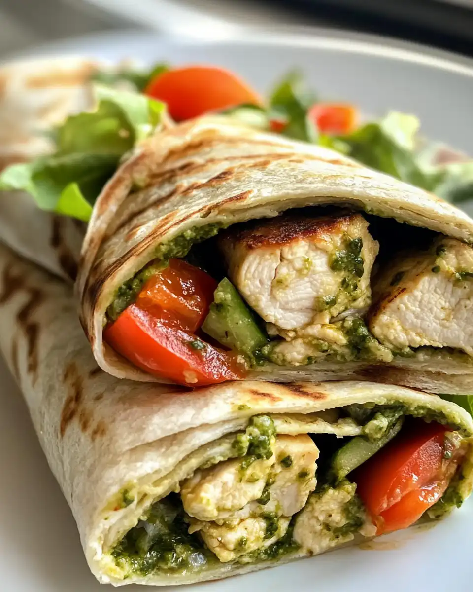 Delicious pesto chicken wraps steaming in pressure cooker